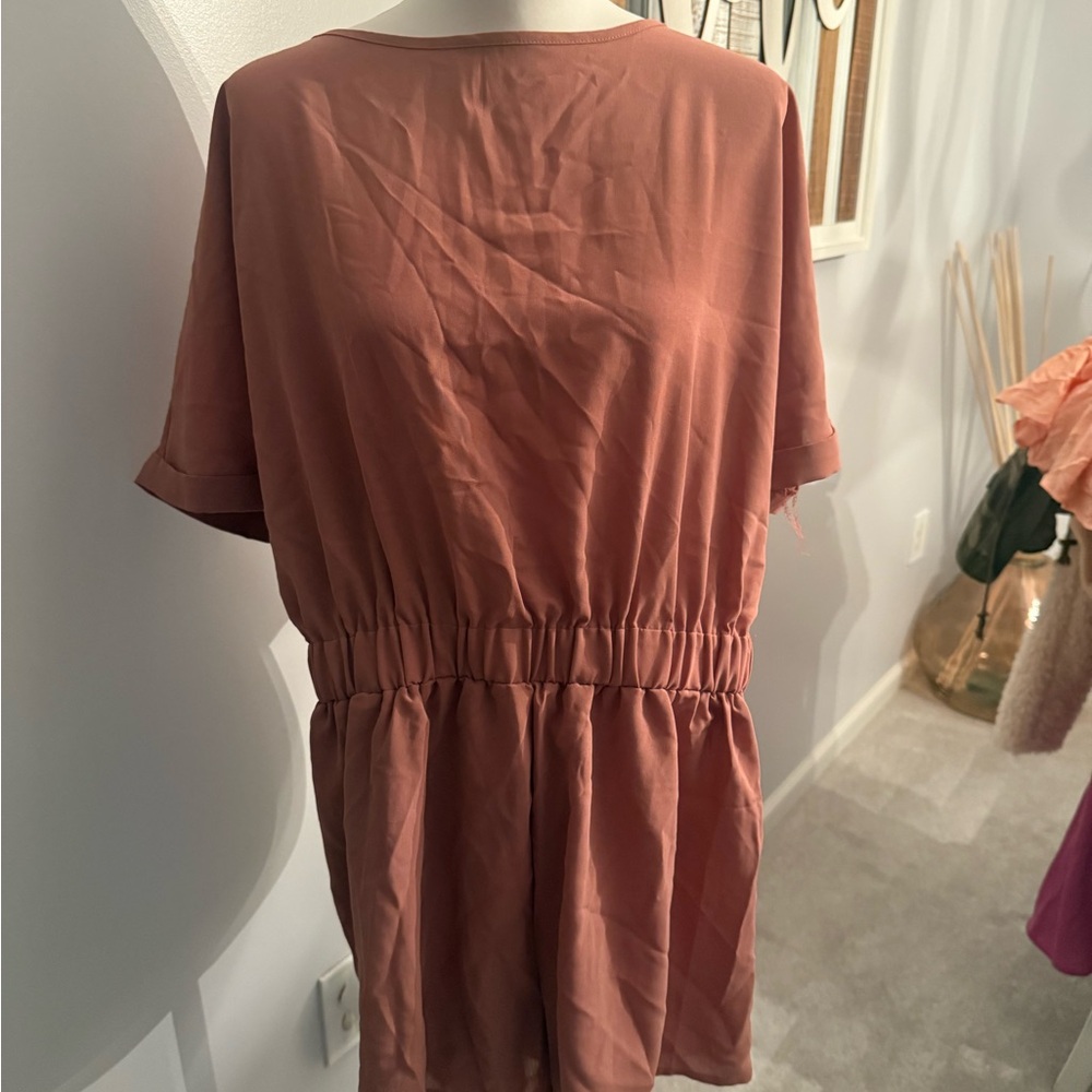 Cupshe Terracotta Women's Short Romper